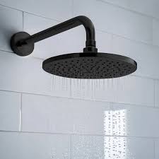 Rain Shower Head Matte Black Round Shower Head