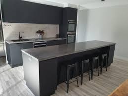 Polished Concrete Kitchen Island