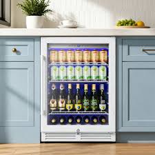 Euhomy White Beverage Refrigerator