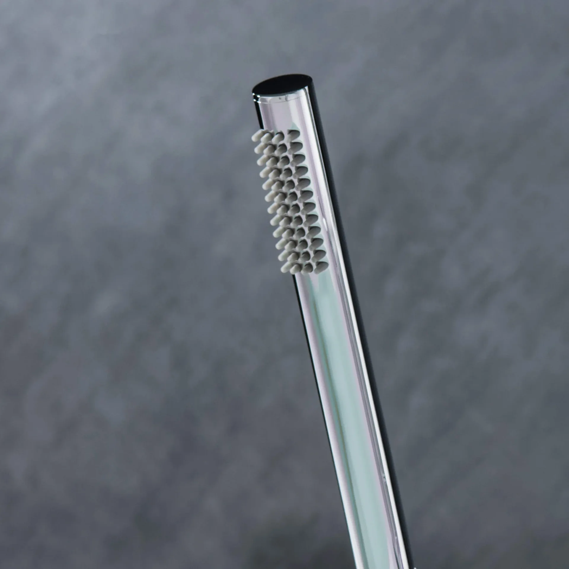 Cylindrical Chrome Handheld Shower Head