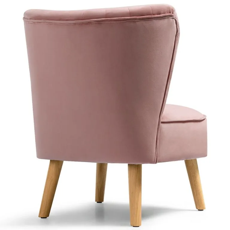 Pink Velvet Accent Chair