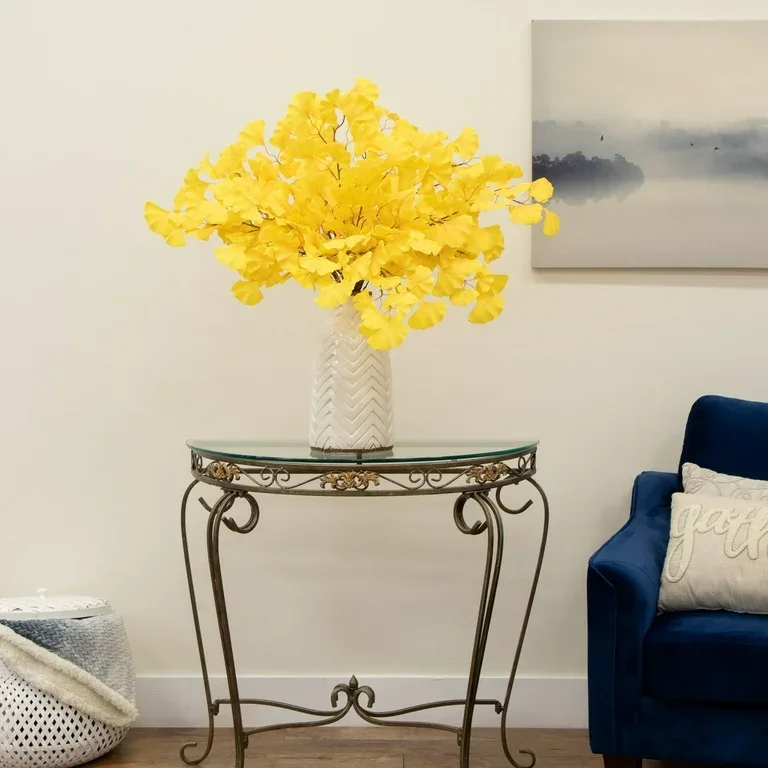 Vase With Ginkgo Branch