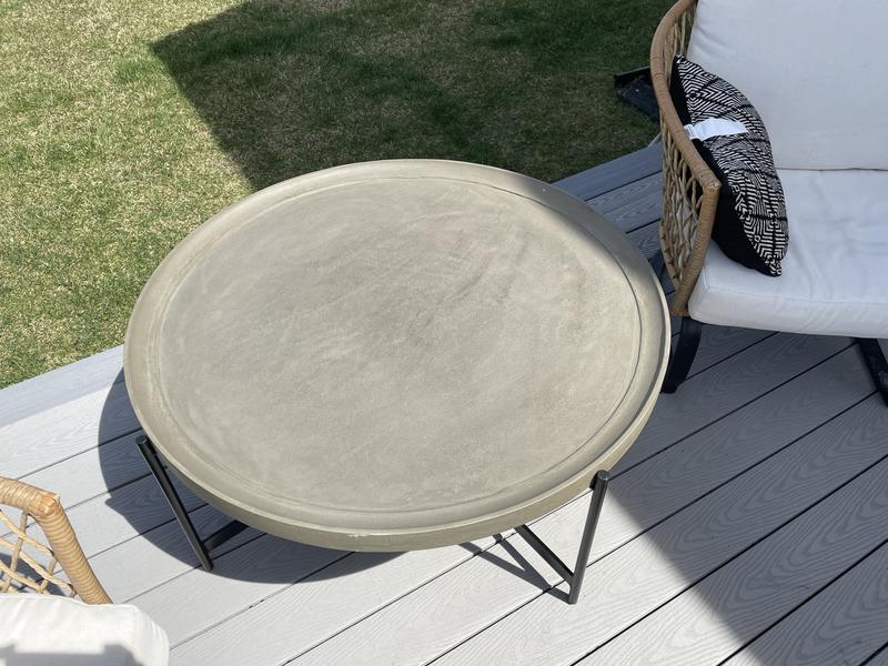 Round Concrete Coffee Table