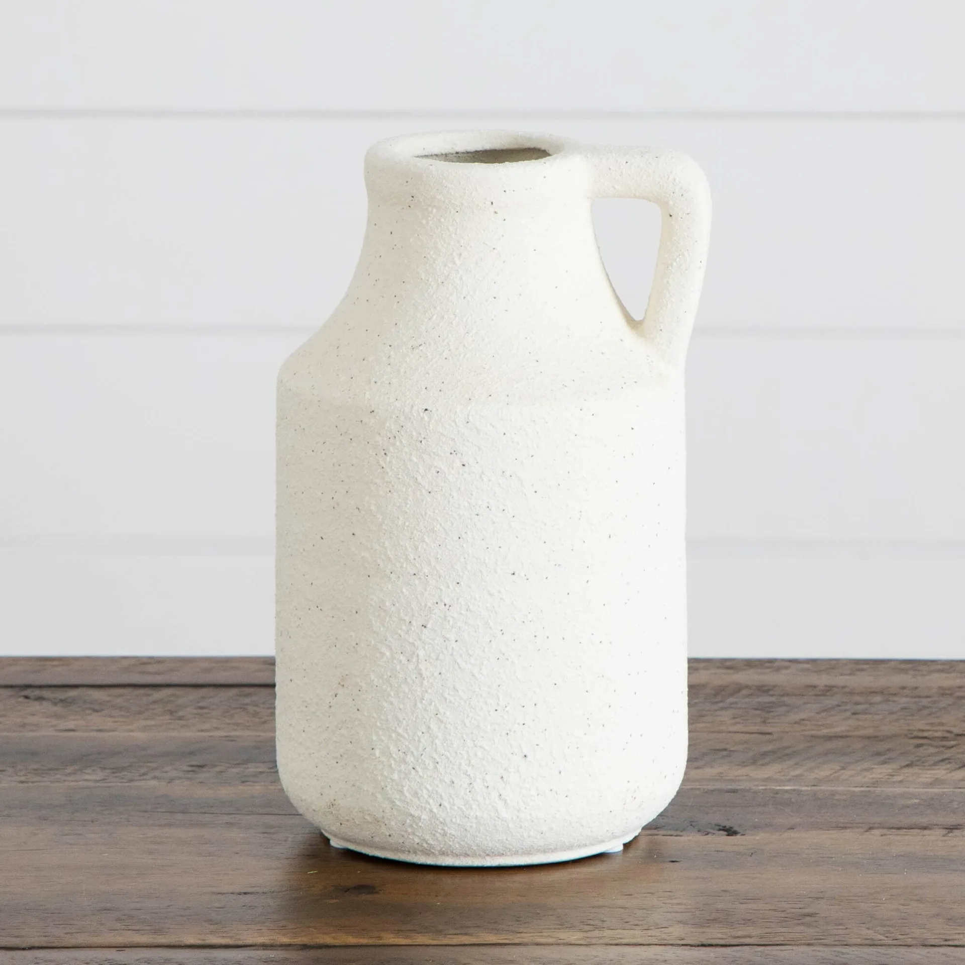 Textured Ceramic Pitcher Vase