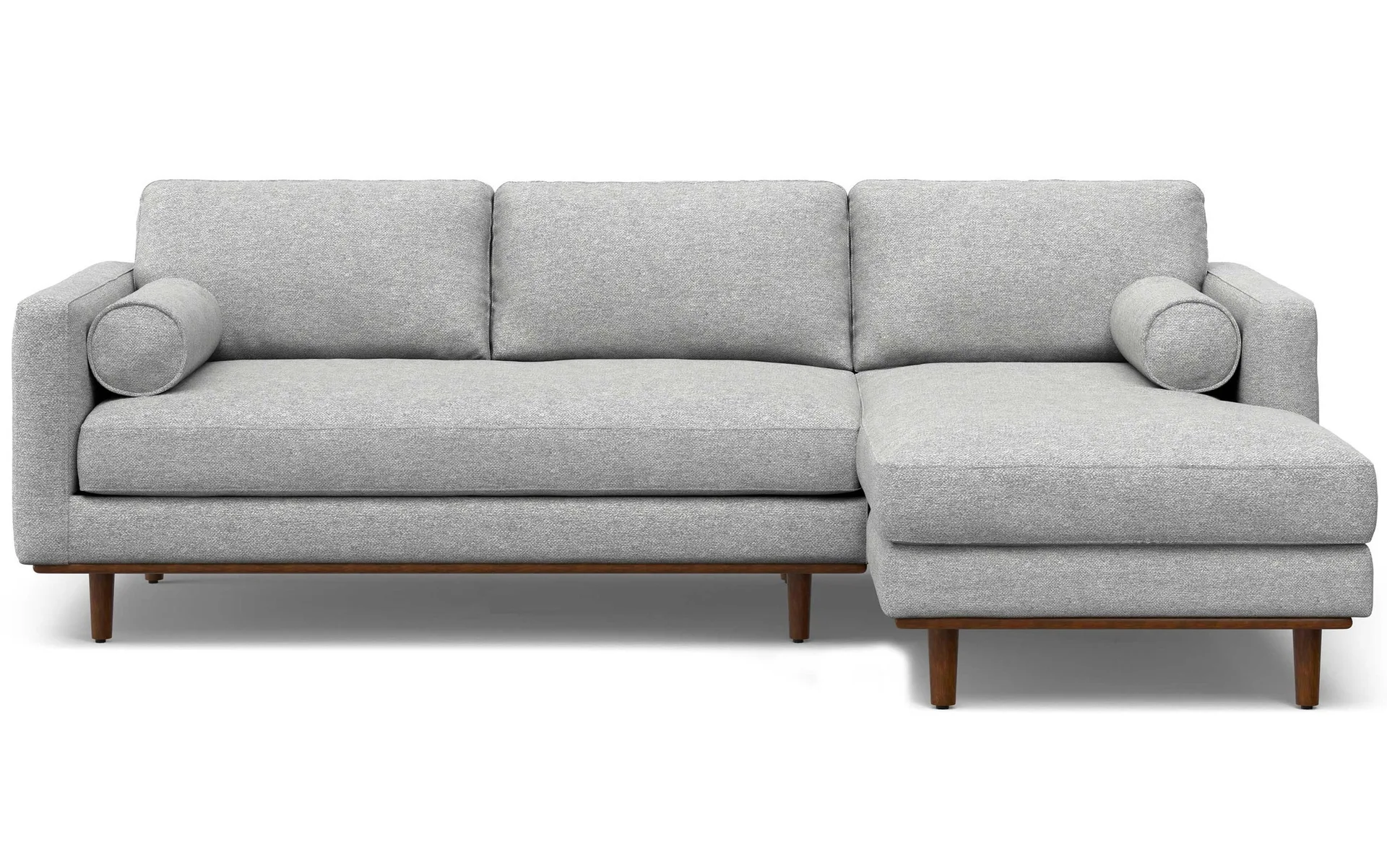 Gray Fabric Sectional Sofa