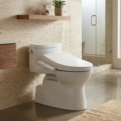 Toilet With Bidet Seat