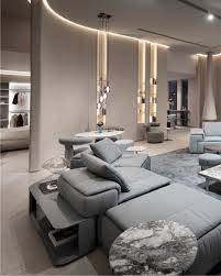 Natuzzi Italia Modern Gray Fabric Sectional Sofa