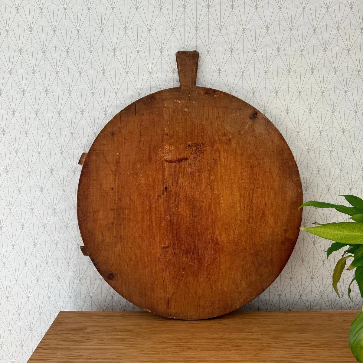 Vintage Round Wood Cutting Board