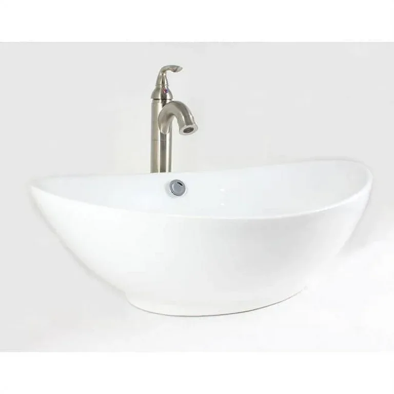 Oval Porcelain Vessel Sink