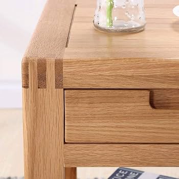 Natural Wood Nightstand