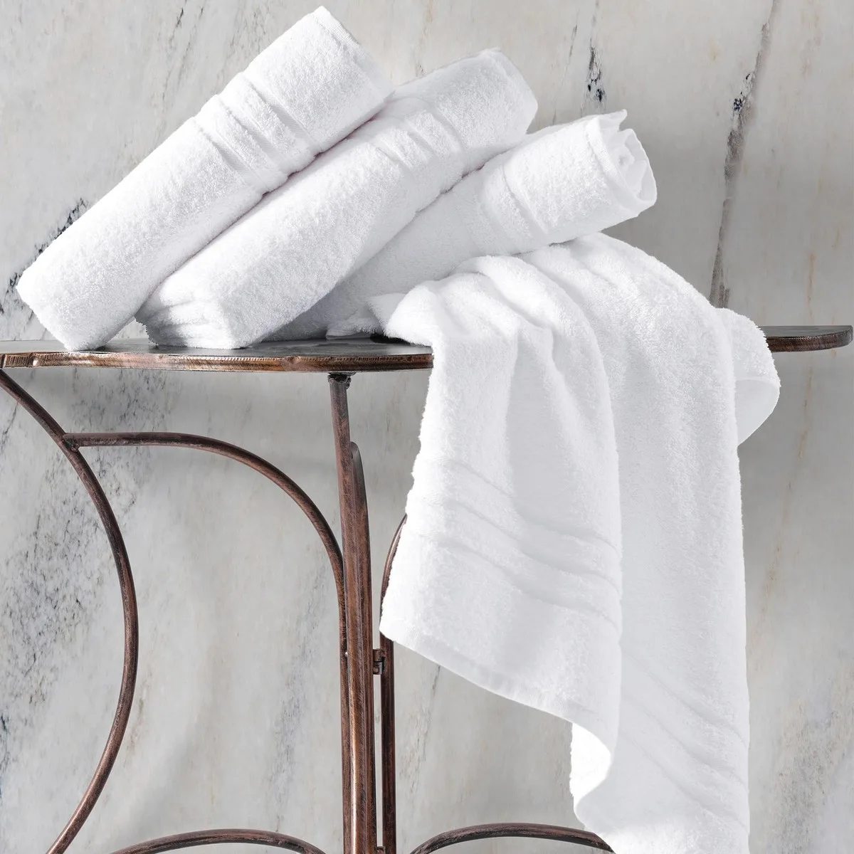 White Cotton Bath Towel