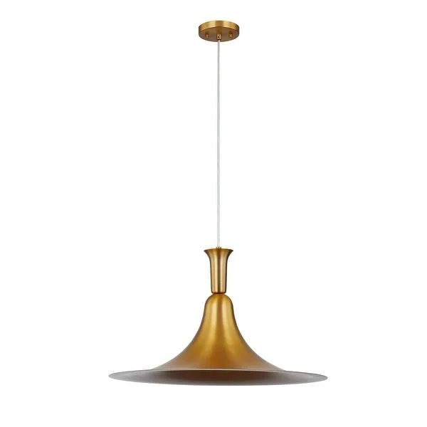Brushed Gold Metal Pendant Light
