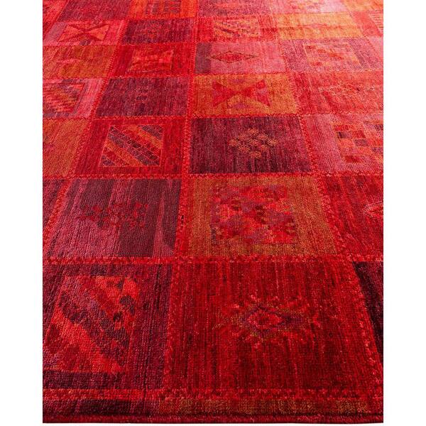 Red Wool Area Rug