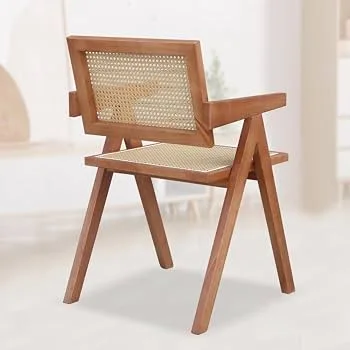 Mid-Century Modern Rattan Dining Chair