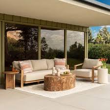 Redford Teak Wood Outdoor Sofa