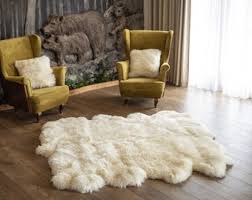 Natural White Sheepskin Rug