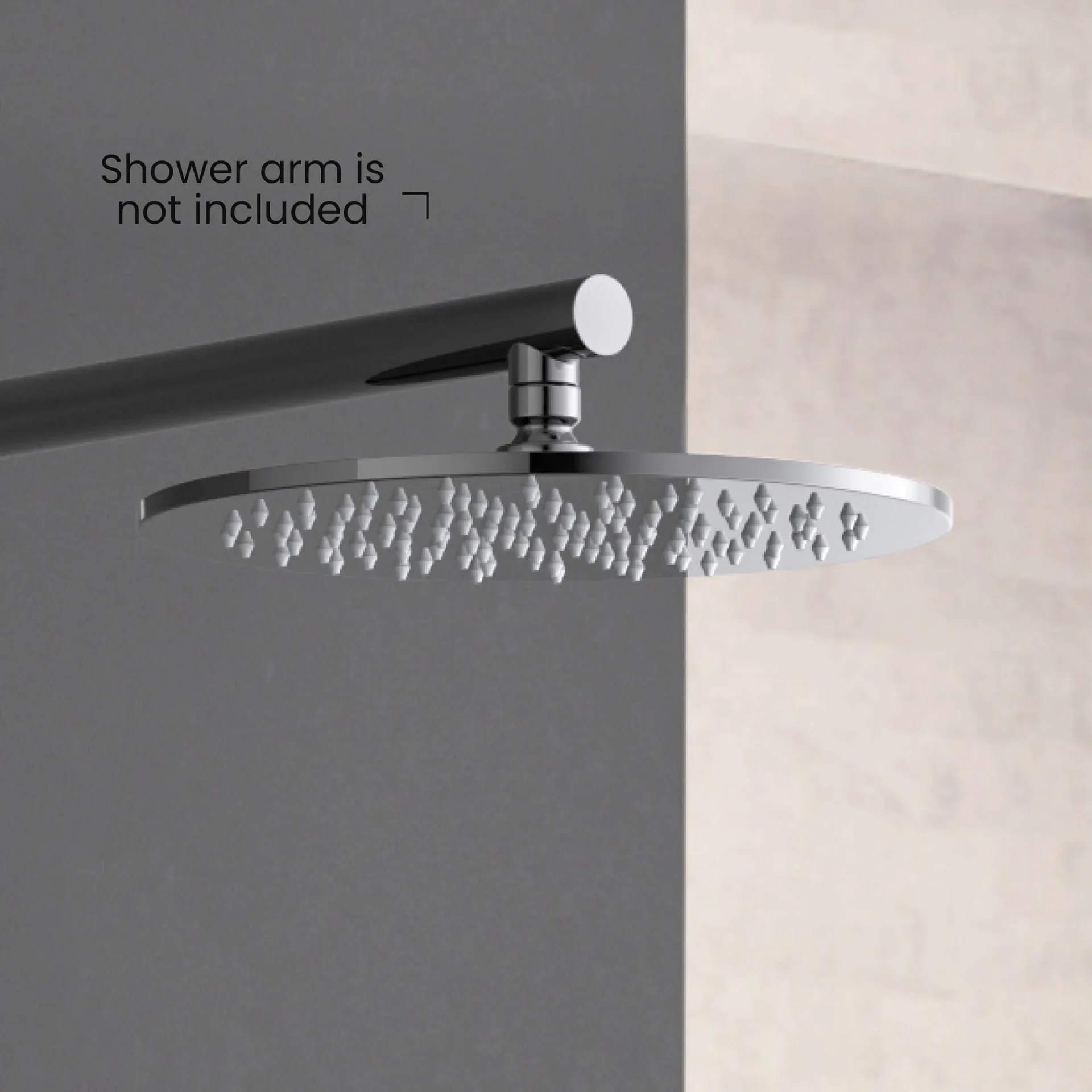 Round Polished Chrome Shower Head