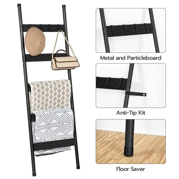 Black Metal Blanket Ladder