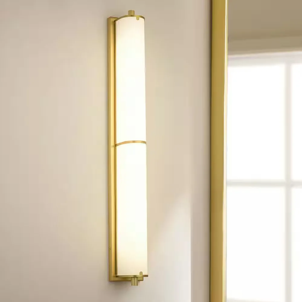 Brushed Gold Linear Wall Sconce