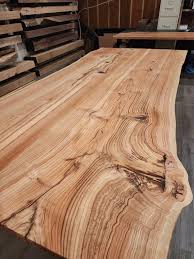 Natural Oak Live Edge Dining Table