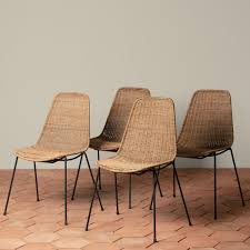 Woven Wicker Dining Chair