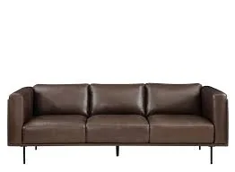 Holleman Brown Leather Sofa