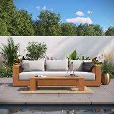 Tahoe Modern Wood Outdoor Sofa
