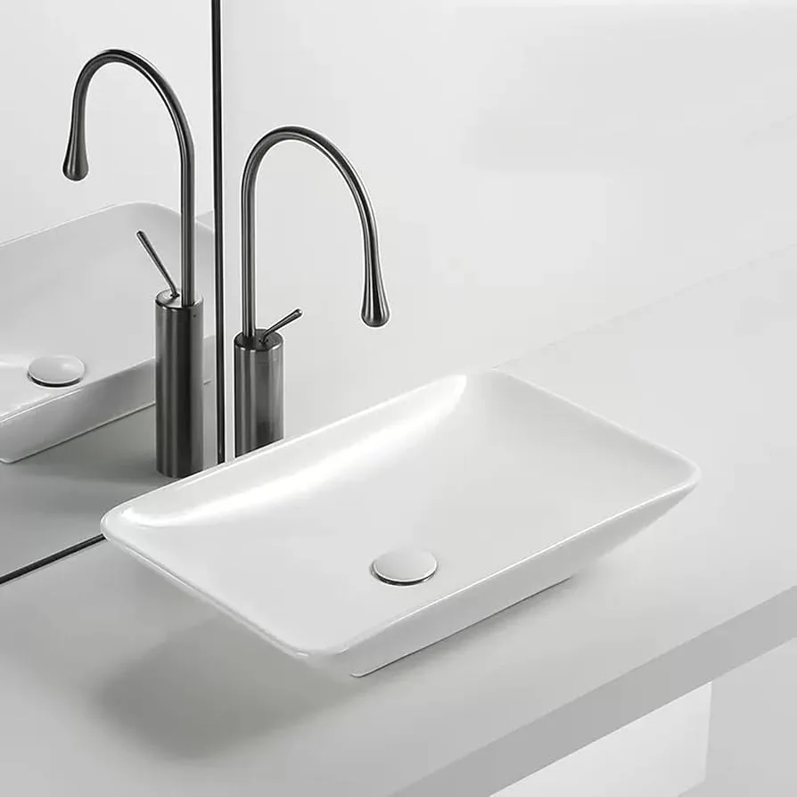 Rectangular Ceramic Vessel Sink