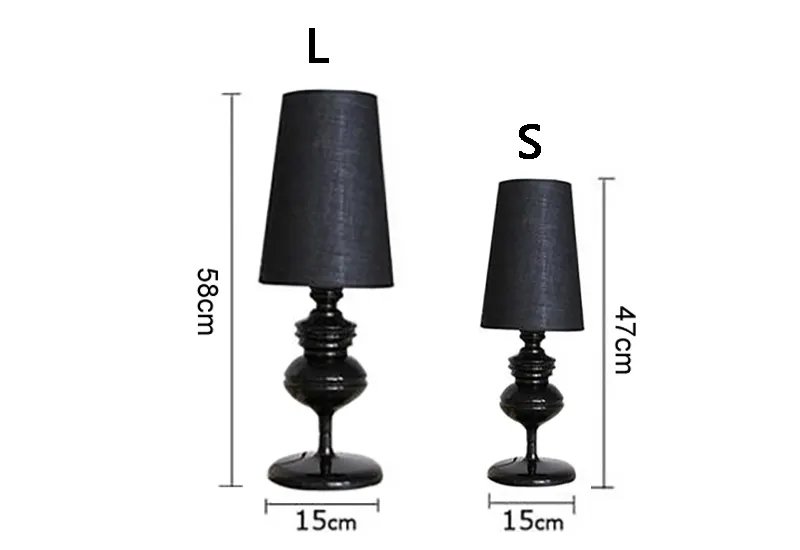 Black Iron Table Lamp