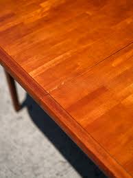 Mid-Century Modern Teak Oval Dining Table