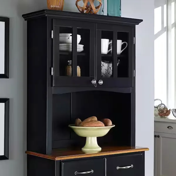 Black Traditional Buffet Hutch