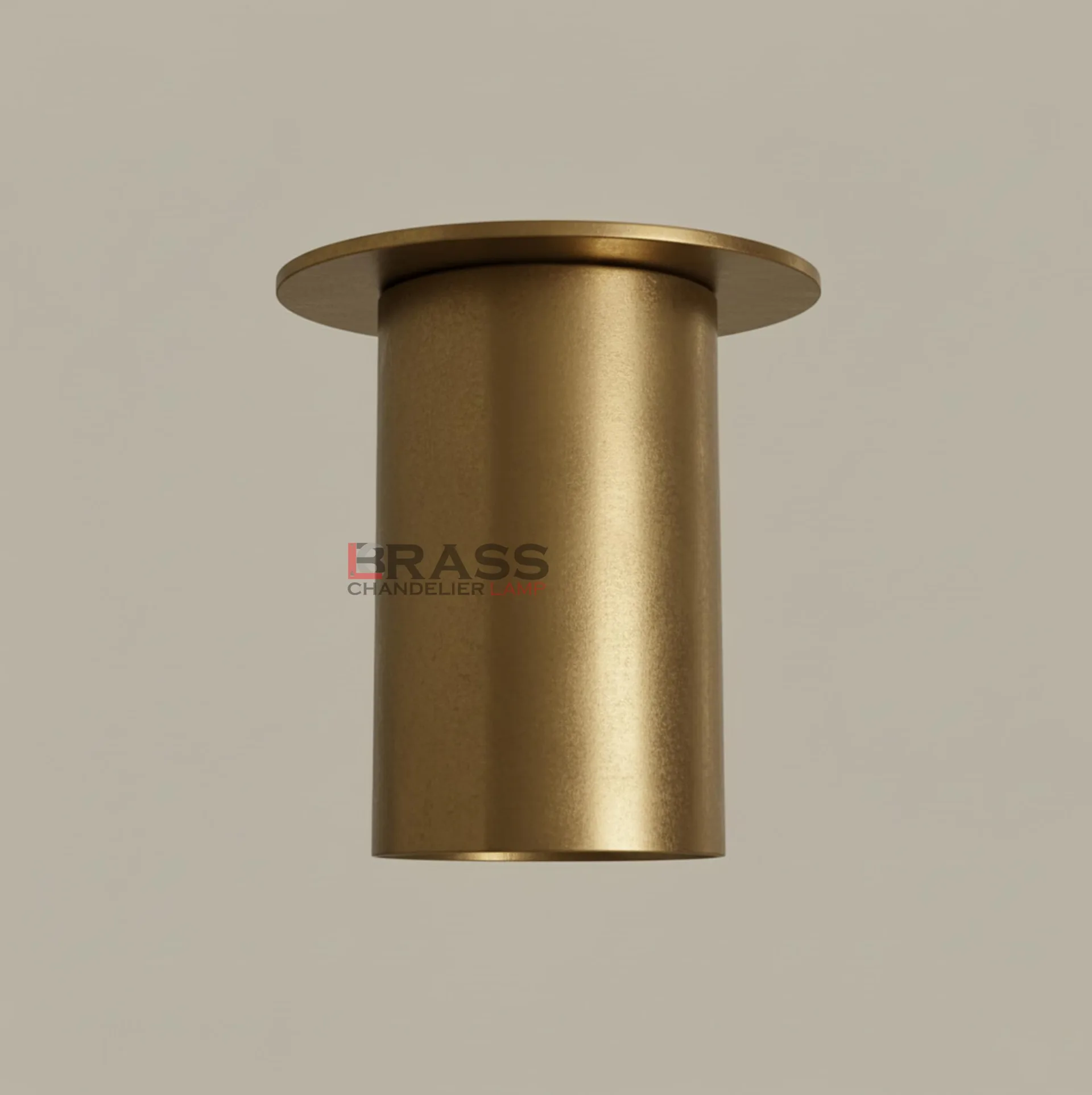 Brushed Brass Cylinder Surface Mount Downlight