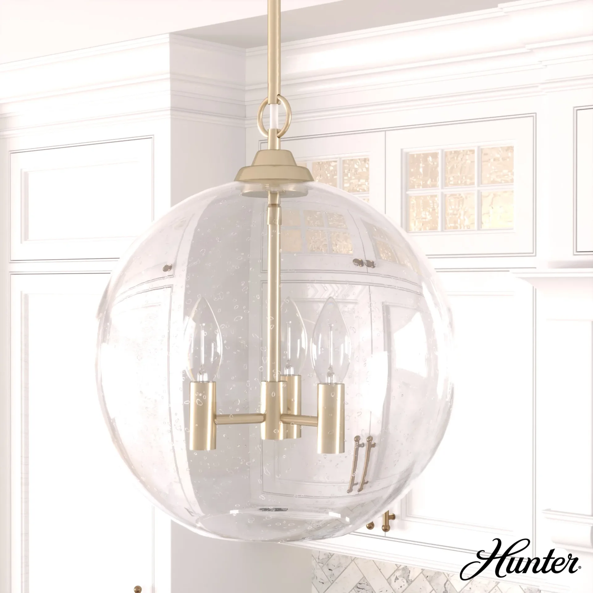 Gold Globe Pendant Light