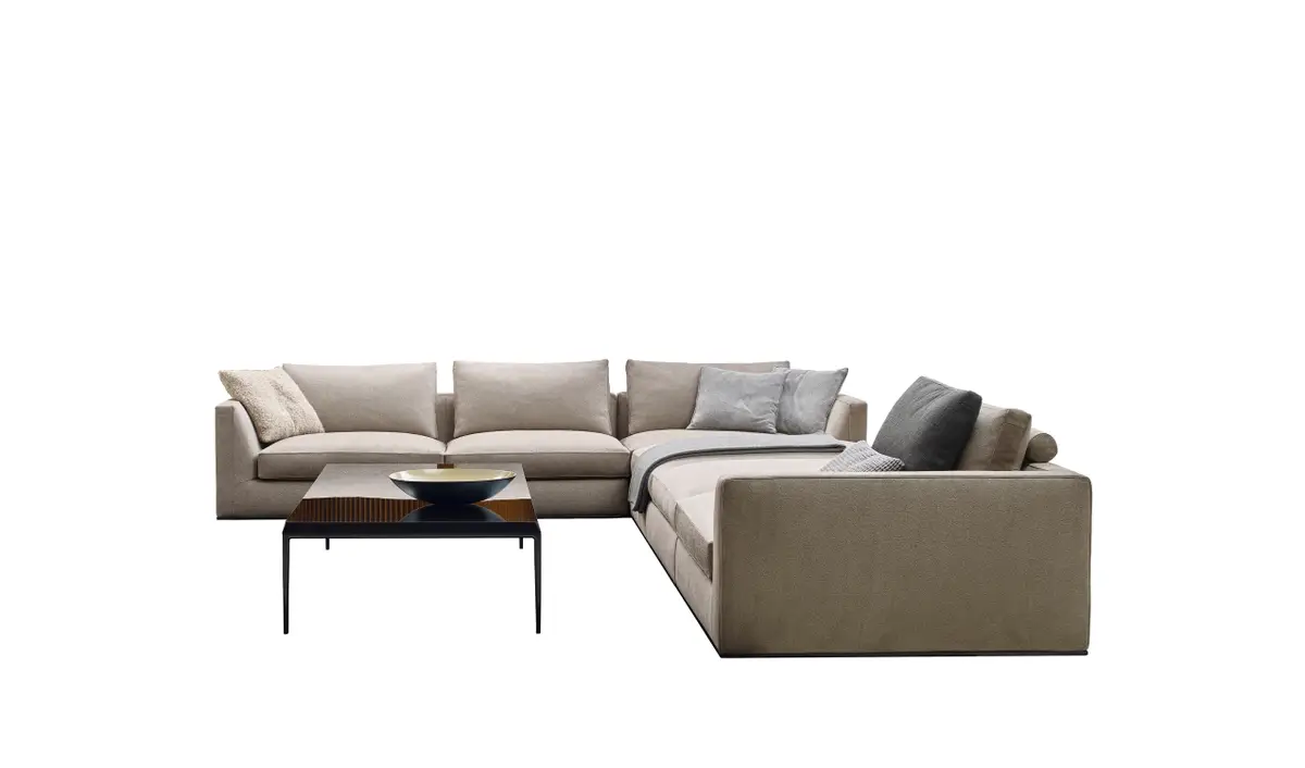 B&B Italia Richard Modern Beige Fabric Sectional Sofa
