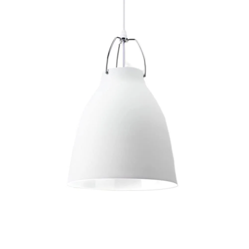 White Metal Pendant Light