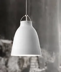 Matte White Metal Pendant Light