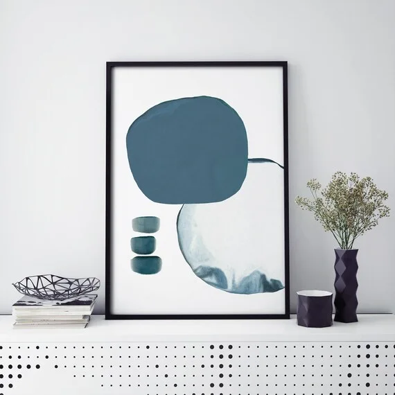 Abstract Minimalist Framed Wall Art