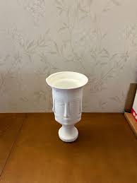 Dora Maar Matte White Ceramic Multi Face Vase