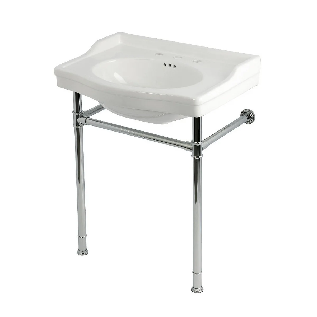Kingston Brass Victorian White Ceramic Console Sink