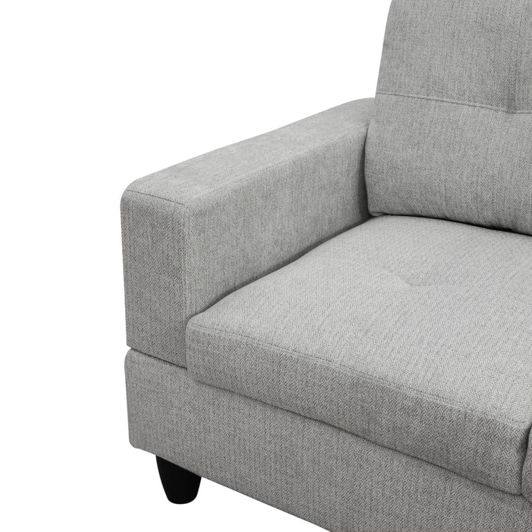 Modern Gray Fabric Sofa