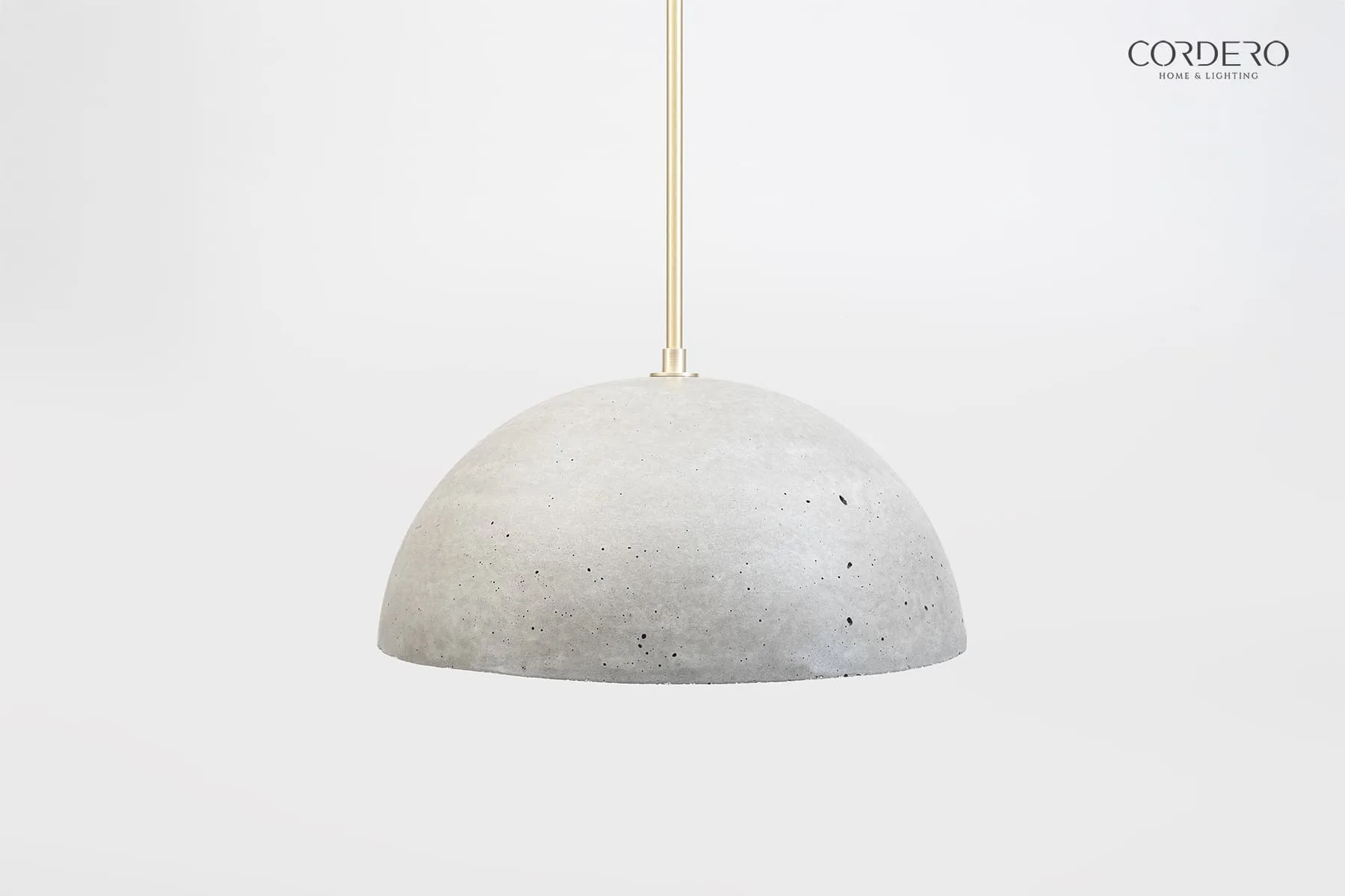 Galilean Concrete Dome Pendant Light