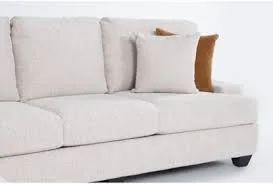 Beige Textured Fabric Sofa
