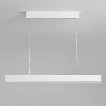 Minimalist White Linear Pendant Light