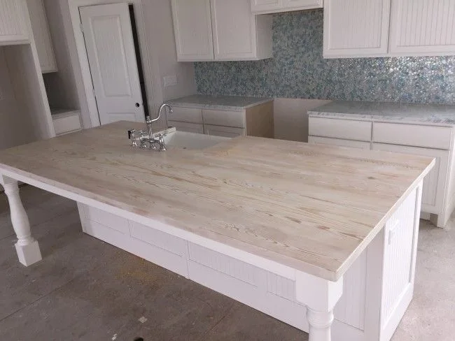 White Farmhouse Kitchen Island