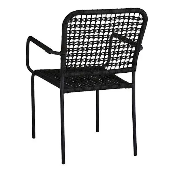 Black Rope Patio Chair Bryon | At Home