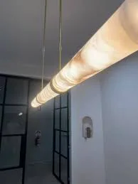 Linear Alabaster Pendant Light