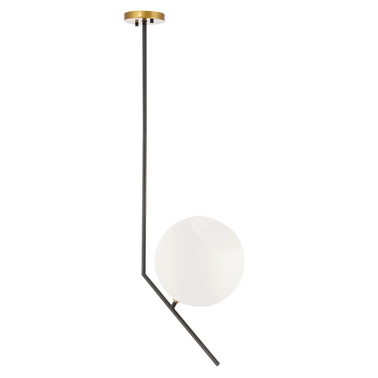 Ryland Modern Minimalist Glass Globe Pendant Light