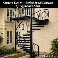 Black Iron Spiral Staircase