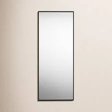 Sabine Matte Black Rectangular Framed Wall Mirror