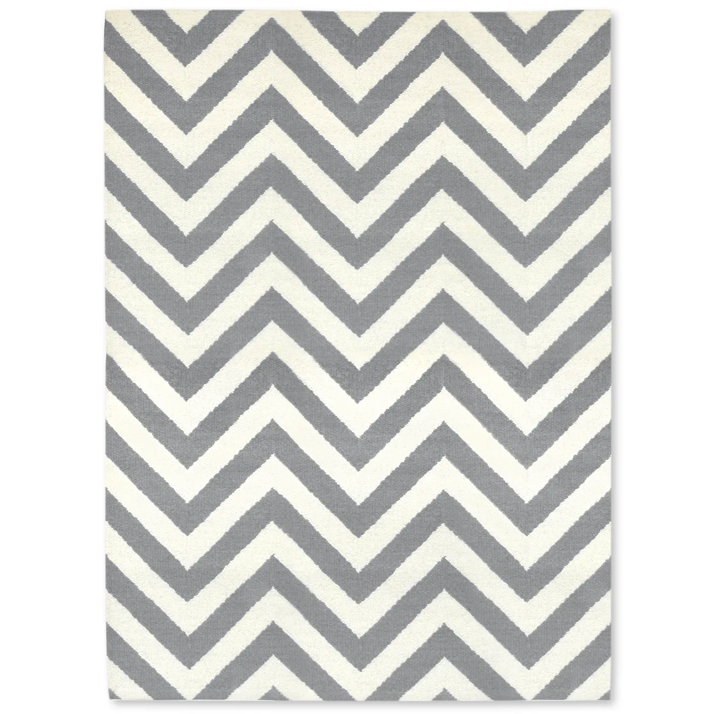 Herringbone Flatweave Rug in Wool
